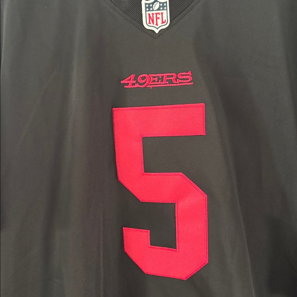 NWT Nike NLF Shop Men's Black and Red San Francisco 49ers Jersey size Large - Picture 3 of 8